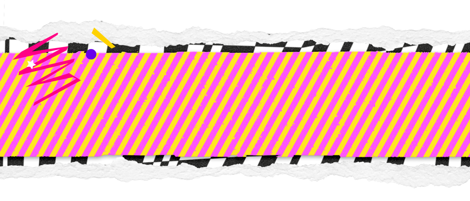 Big Weekender pink and yellow diagonal lines background
